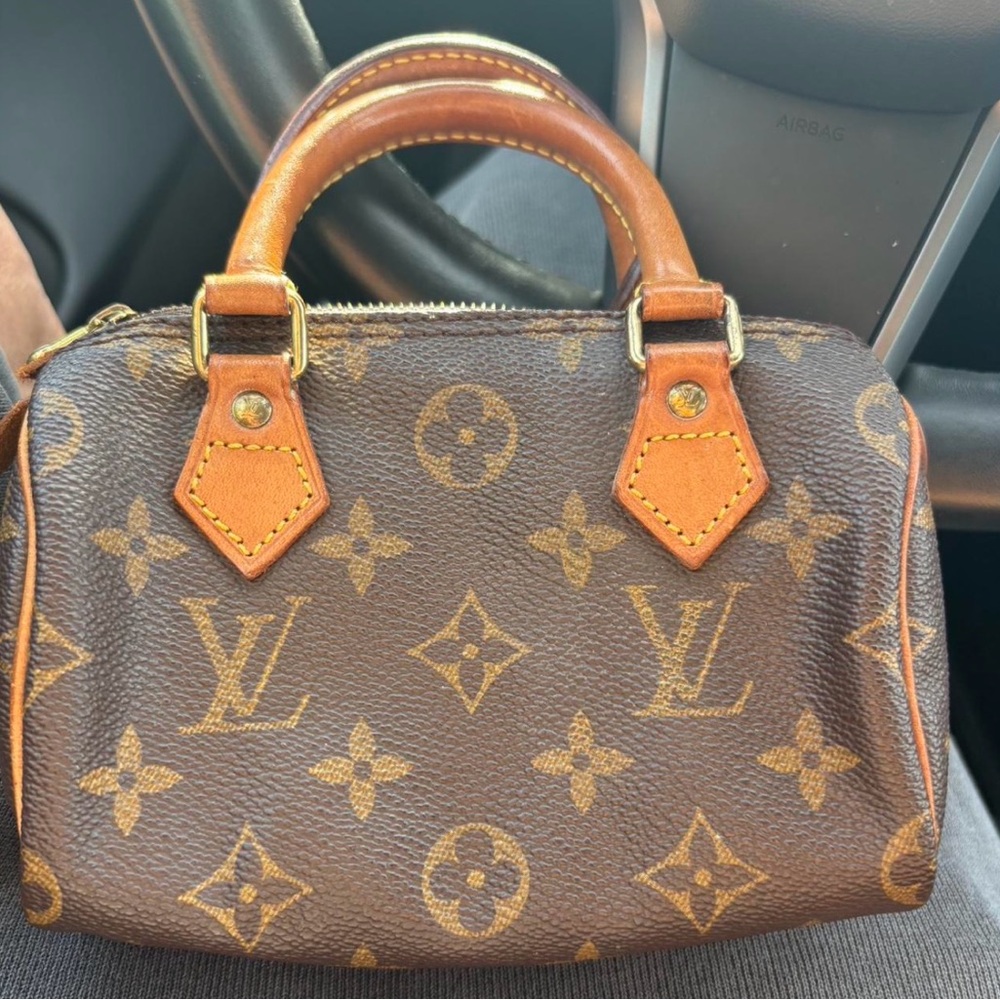 Authentic Louis Vuitton Mini Nano Speedy Bag in Monogram